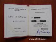 Legitymacja Medal Za Udział W Walkach w Obronie Władzy Ludowej